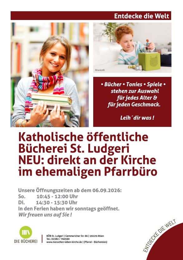 Neuer Ort, neue Zeiten ab 06.09.2026