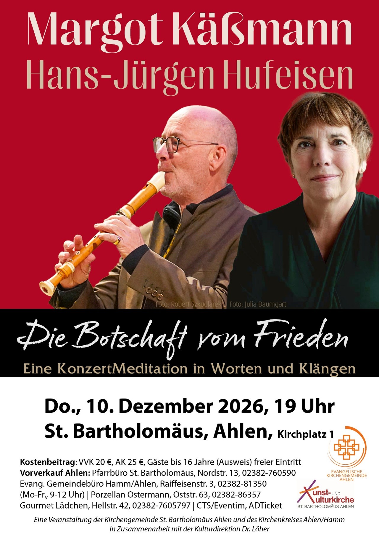 Die Botschaft vom Frieden - Eine Konzertmeditation in Worten und Klängen