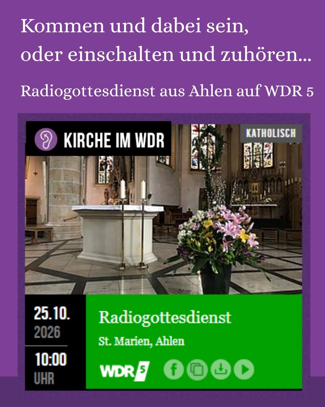 Radiogottesdienst aus Ahlen
