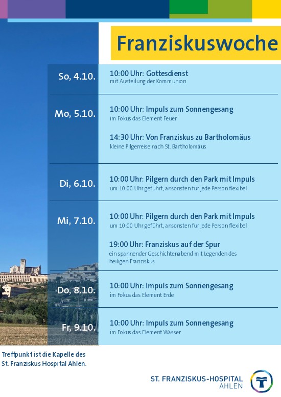 Franziskuswoche im Ahlener St.-Franziskus-Hospital