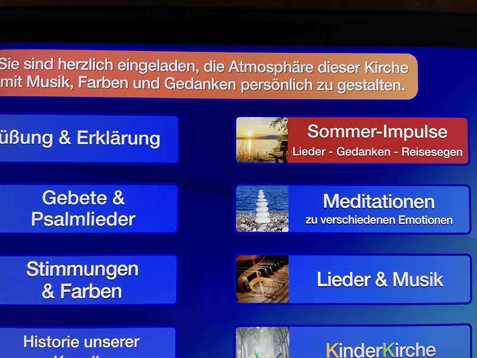 Sommerzeit in der Lichtkapelle Borbein