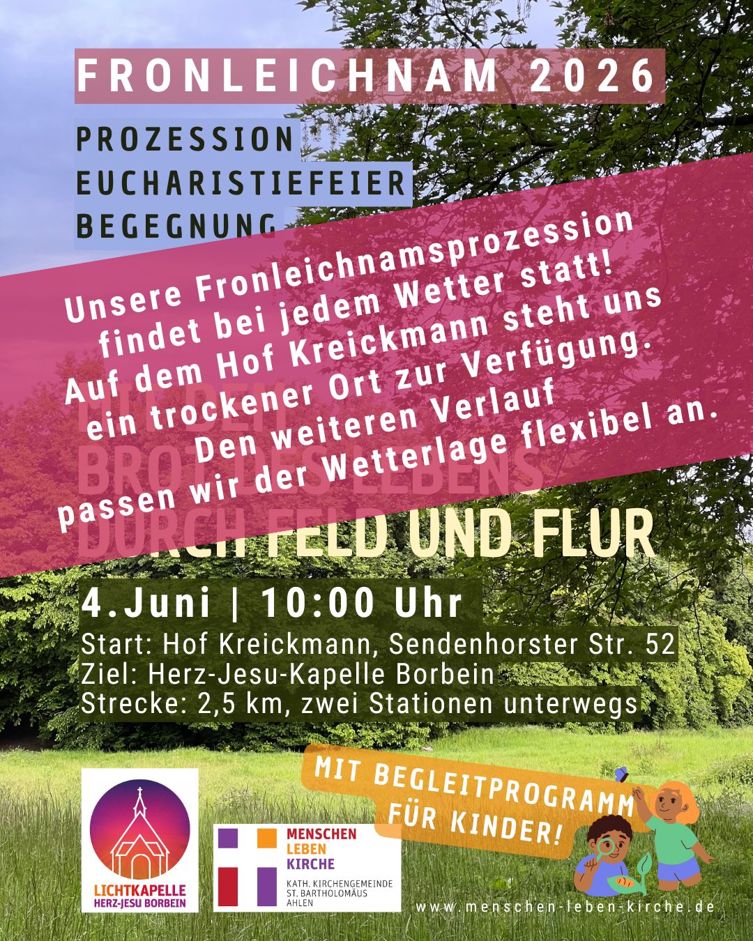 Prozession durch Borbein