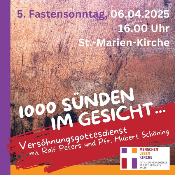 1000 Sünden im Gesicht