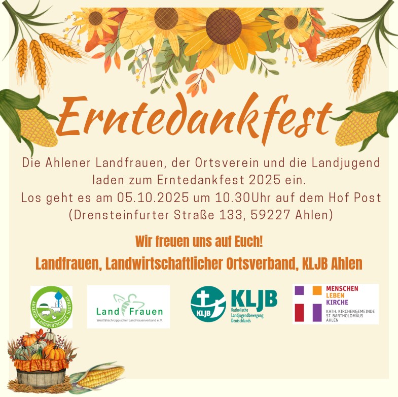Erntedankfest auf dem Hof Post