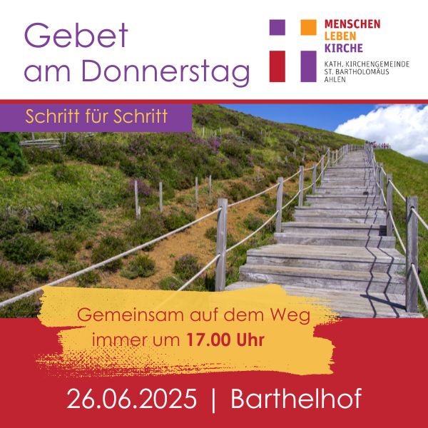 Schritt für Schritt: Gebet am Donnerstag