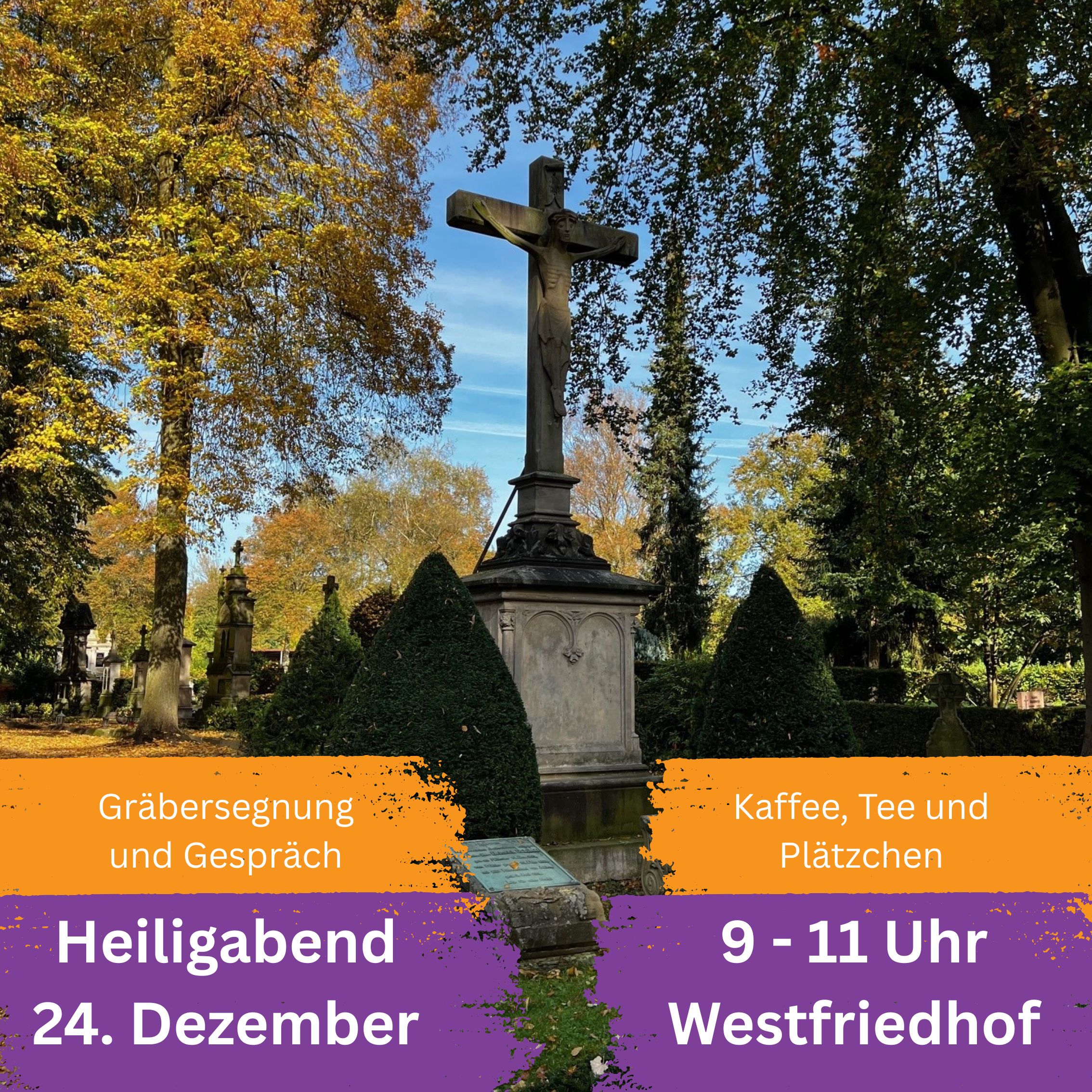 Gräbersegnung an Heilig Abend
