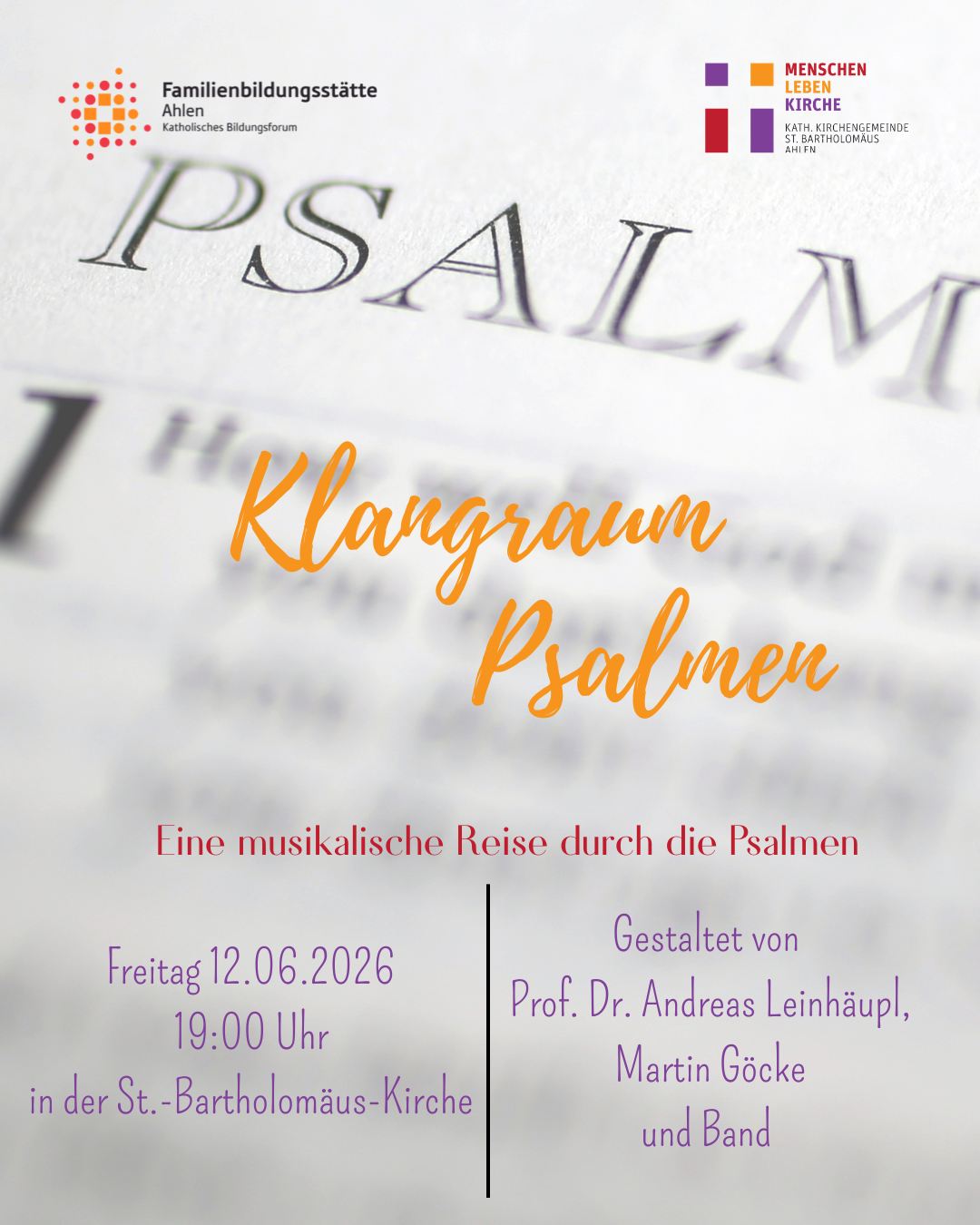 Klangraum Psalmen