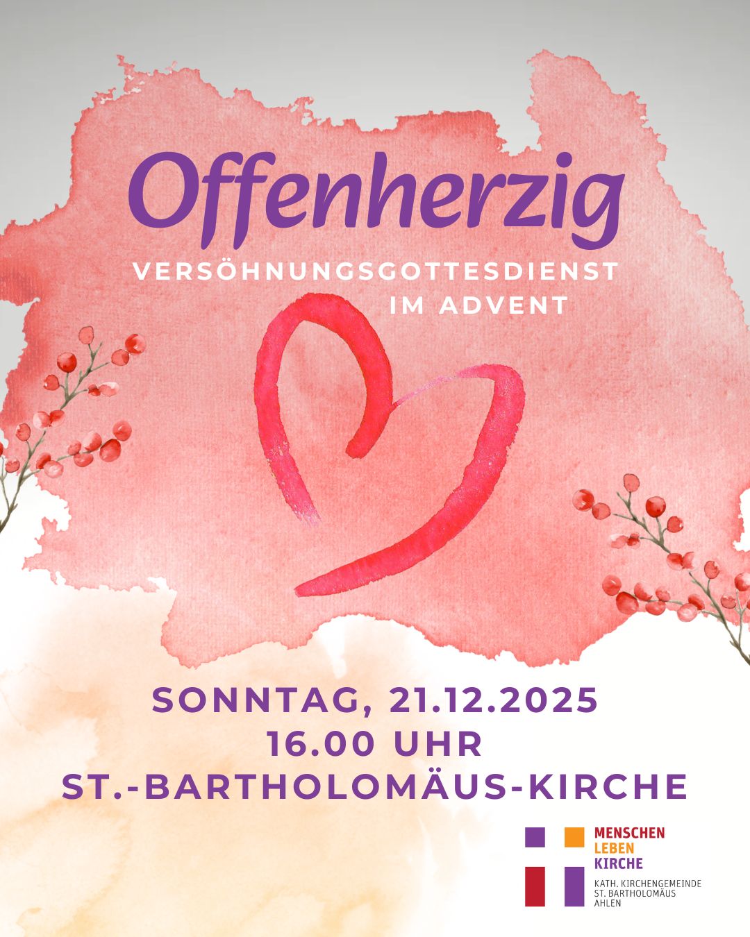 Versöhnungsgottesdienst im Advent
