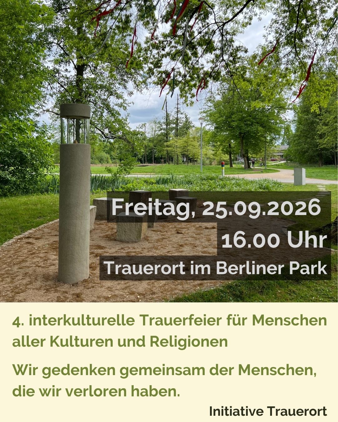 4. Interkulturelle Trauerfeier im Berliner Park