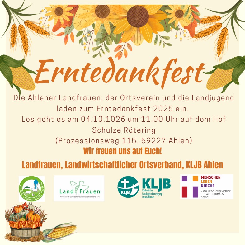 Erntedank auf dem Hof Schulze Rötering