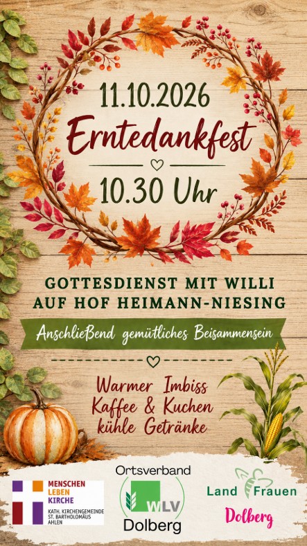 Erntedankfest auf dem Hof Heimann